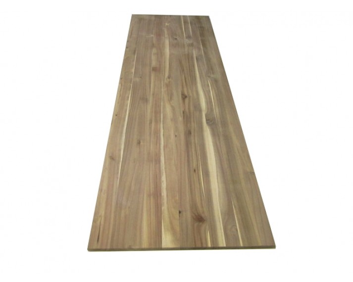 Blat drewniany Solid 65x183x3,5 cm, akacja azjatycka, surowy, o szer. 65 cm, dł. 183 cm i gr. 3,5 cm.