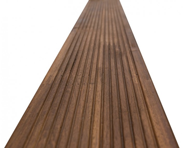 Deska tarasowa z akacji azjatyckiej, olejowana, łączona na mikrowczepy 300cm x 11cm x 2,6cm 