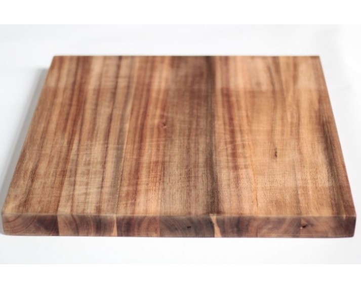 Mały blat drewniany Solid 50x50x3,8 cm, Termo-akacja, olejowany olejem przezroczystym, o szer. 50 cm, dł. 50 cm i gr. 3,8 cm.