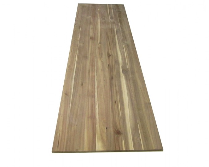 Blat drewniany Solid 63,5x183x3,8 cm, akacja azjatycka, surowy, o szer. 63,5 cm, dł. 183 cm i gr. 3,8 cm.