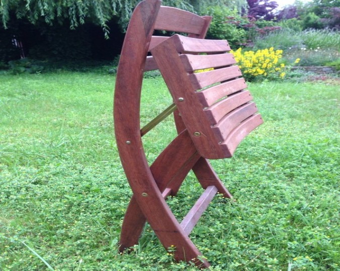 Krzesło ogrodowe składane z drewna Akacji