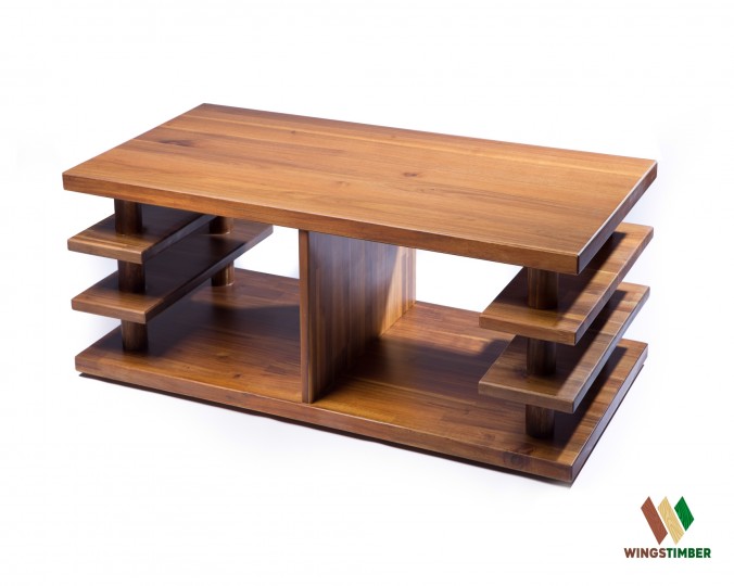 Stolik kawowy lite drewno AKACJA 120 x 40 x 60 cm, grubość desek 2,6 cm  
