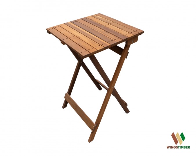 Stół składany olejowany z drewna akacji azjatyckiej 60 x 60 cm