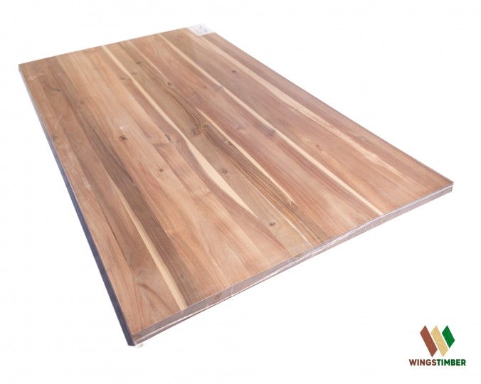 Blat drewniany Solid 94x160x2,6 cm, akacja azjatycka, surowy, o szer. 94 cm, dł. 160 cm i gr. 2,6 cm.